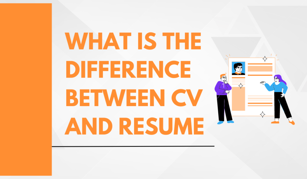 what is the difference between cv and resume