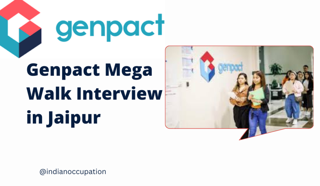 Genpact Mega Walk Interview in Jaipur