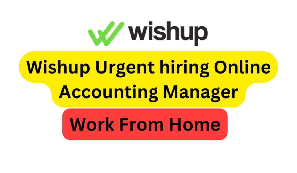 Wishup Urgent hiring Online Accounting Manager