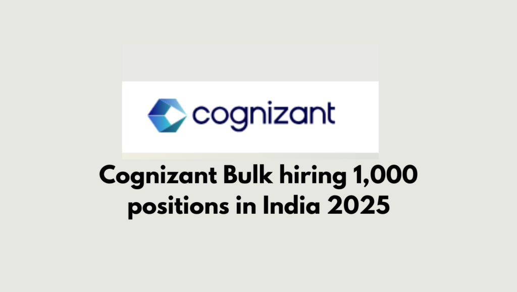 Cognizant bulk hiring